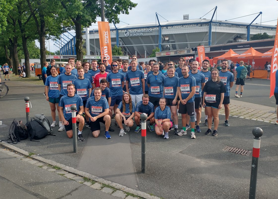 Fitte Truppe beim B2Run 2024