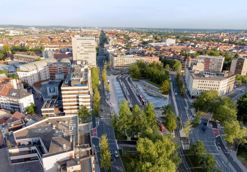 Nürnberger Stadtrat macht Weg frei für grüne Neugestaltung des Plärrers